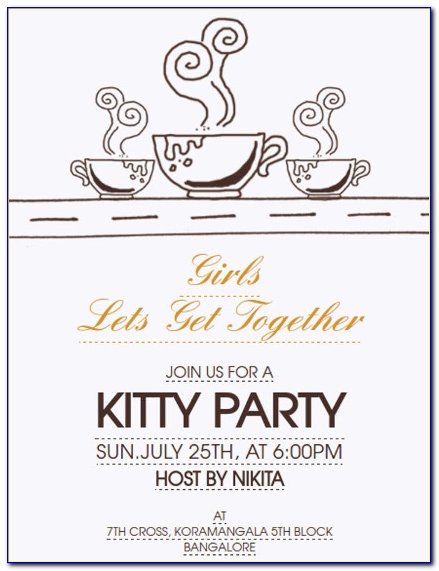 Ladies Only Party Invitation Wording