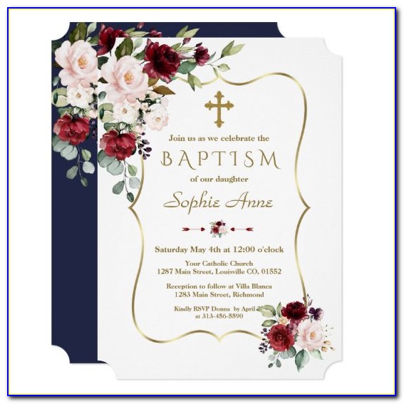 Luxury Baptism Invitations
