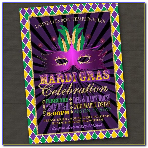 Mardi Gras Invitation Wording Ideas