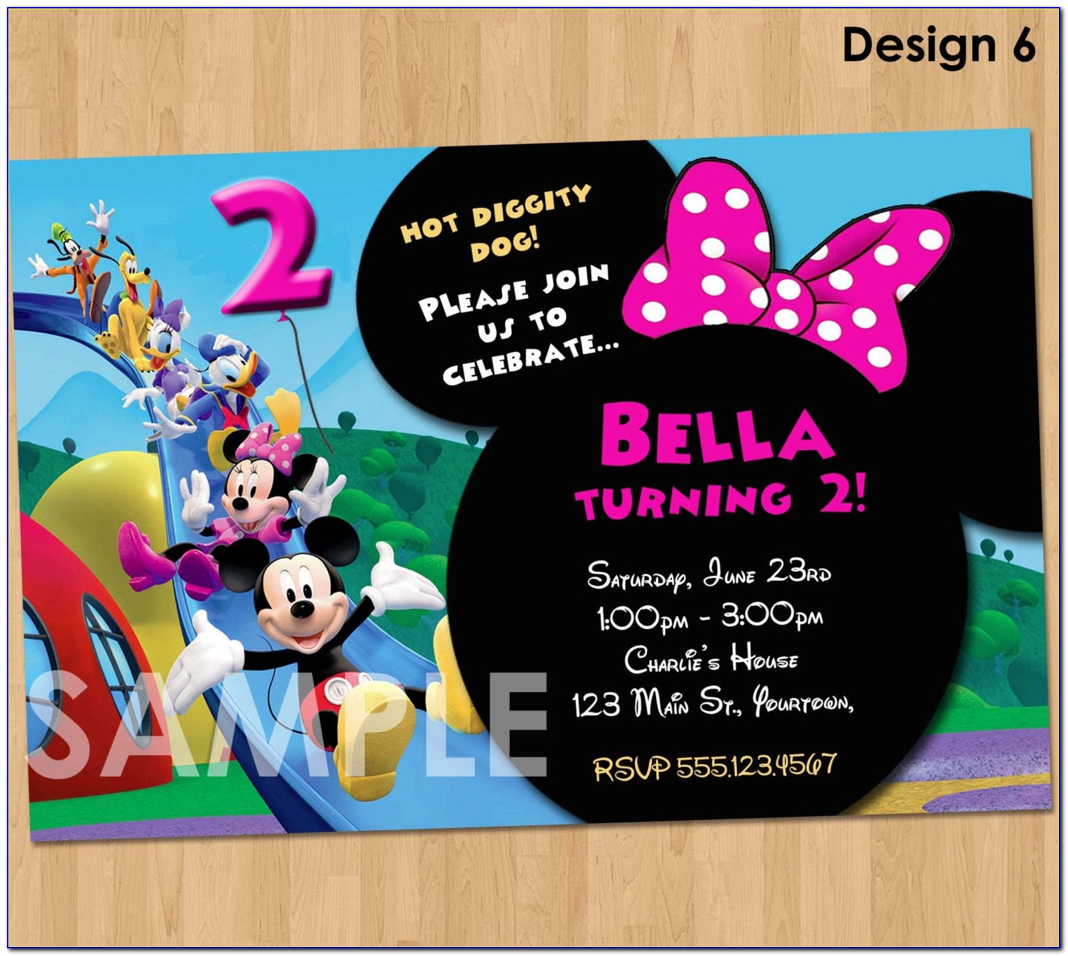 Mickey Mouse Clubhouse Invitation Ideas