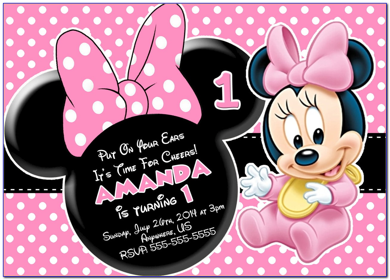 Minnie Mouse Online Invitation