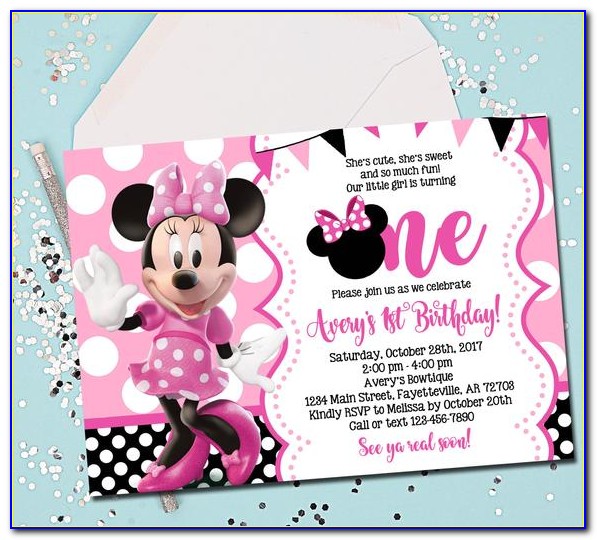 Minnie Mouse Online Invitations