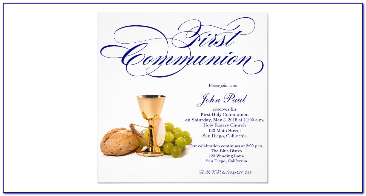 Modern Communion Invitations
