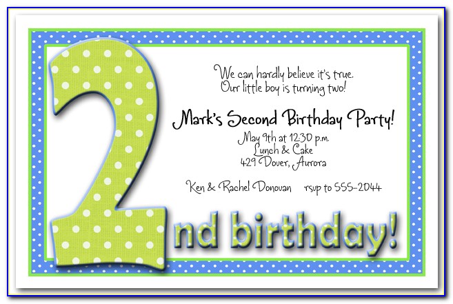 Newborn Baby Boy Party Invitation Card