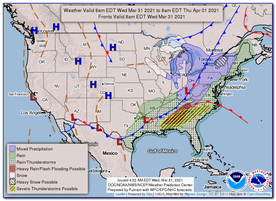 North America Weather Radar Map