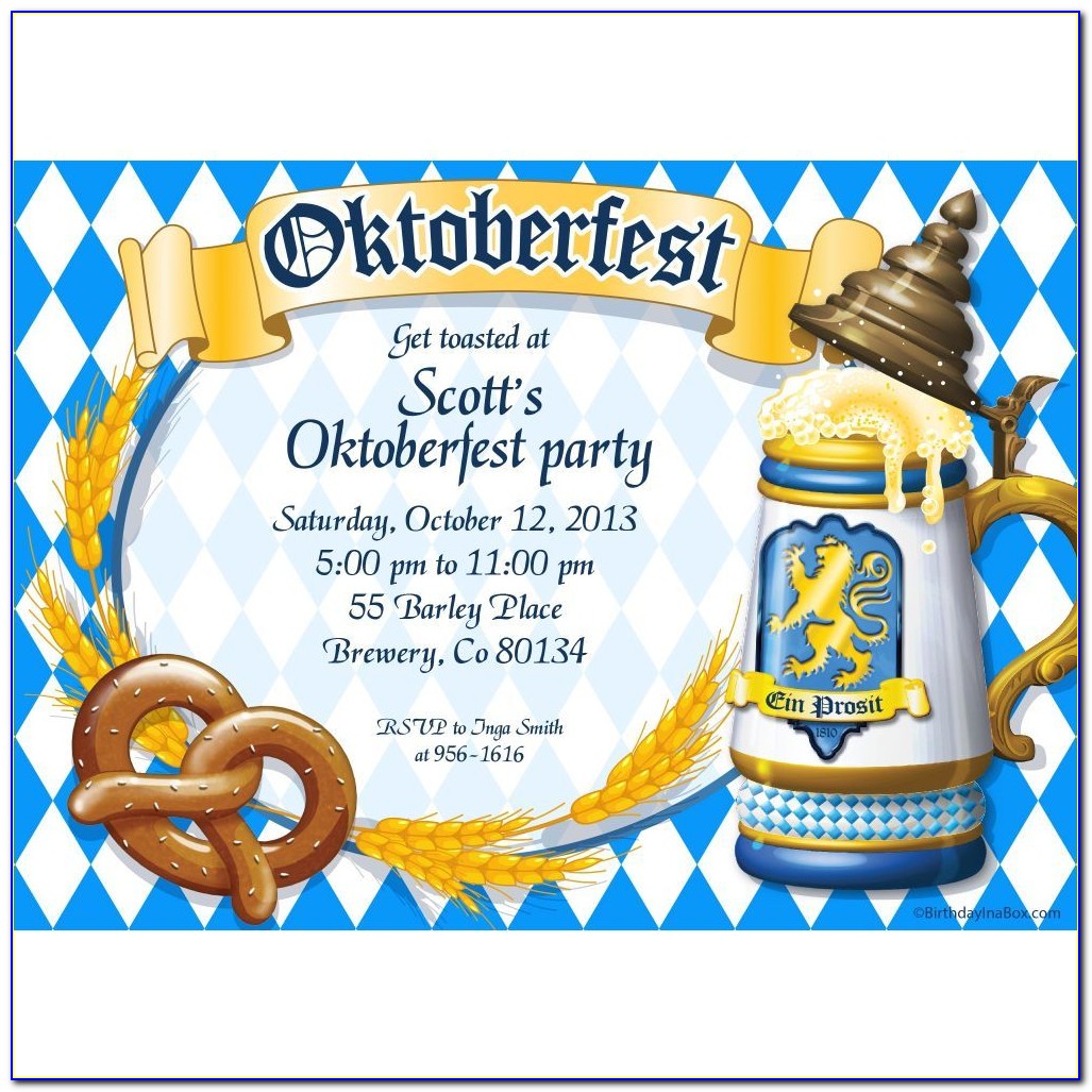 Oktoberfest Invite Ideas