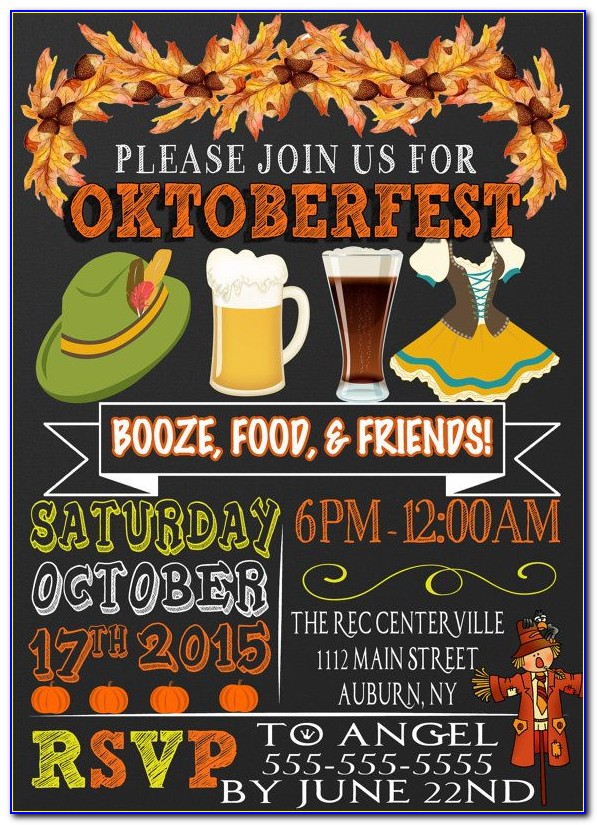 Oktoberfest Invite Wording