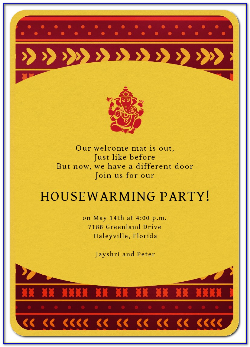 Online House Warming Invitation Card In Marathi