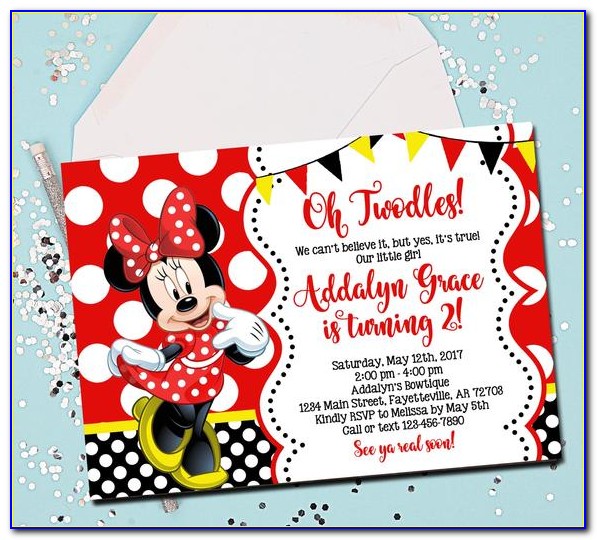 Order Minnie Mouse Invitations
