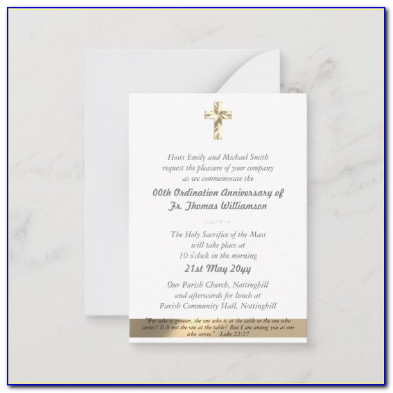Ordination Invitation Cards Designs