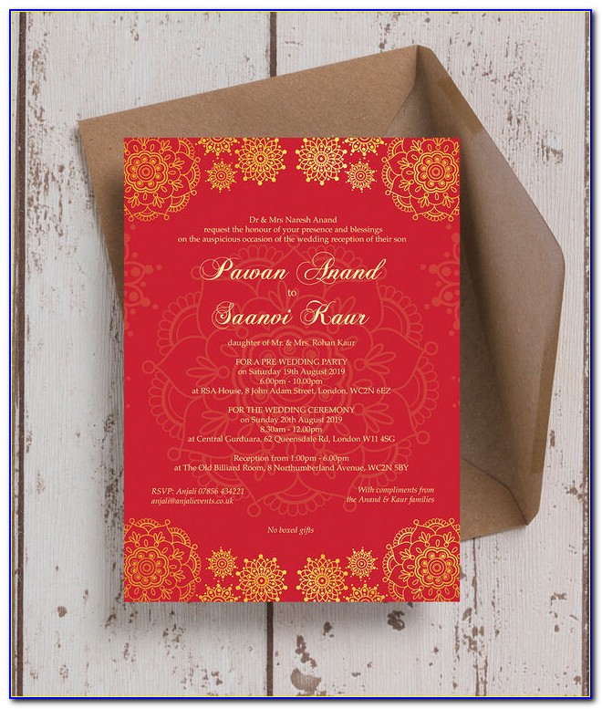 Oriental Wedding Invitations