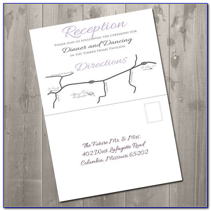 Perforated Wedding Invitations Rsvp