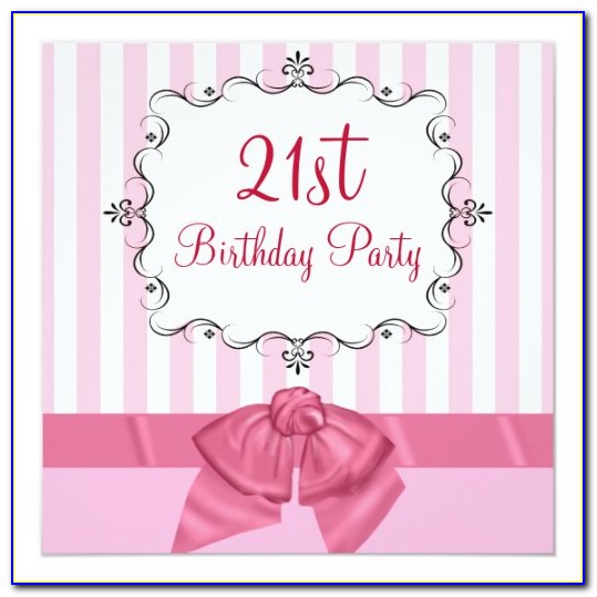 Personalised 21st Birthday Invitations Free