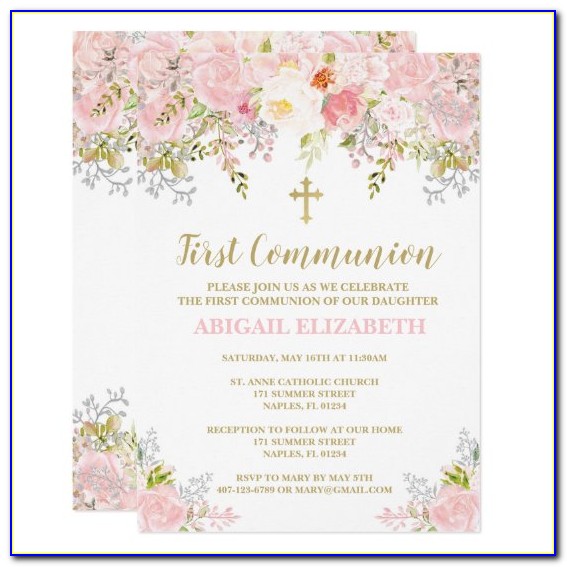Personalised First Communion Invitations