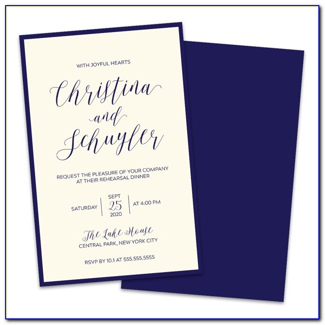 Personalized Rehearsal Dinner Invitations