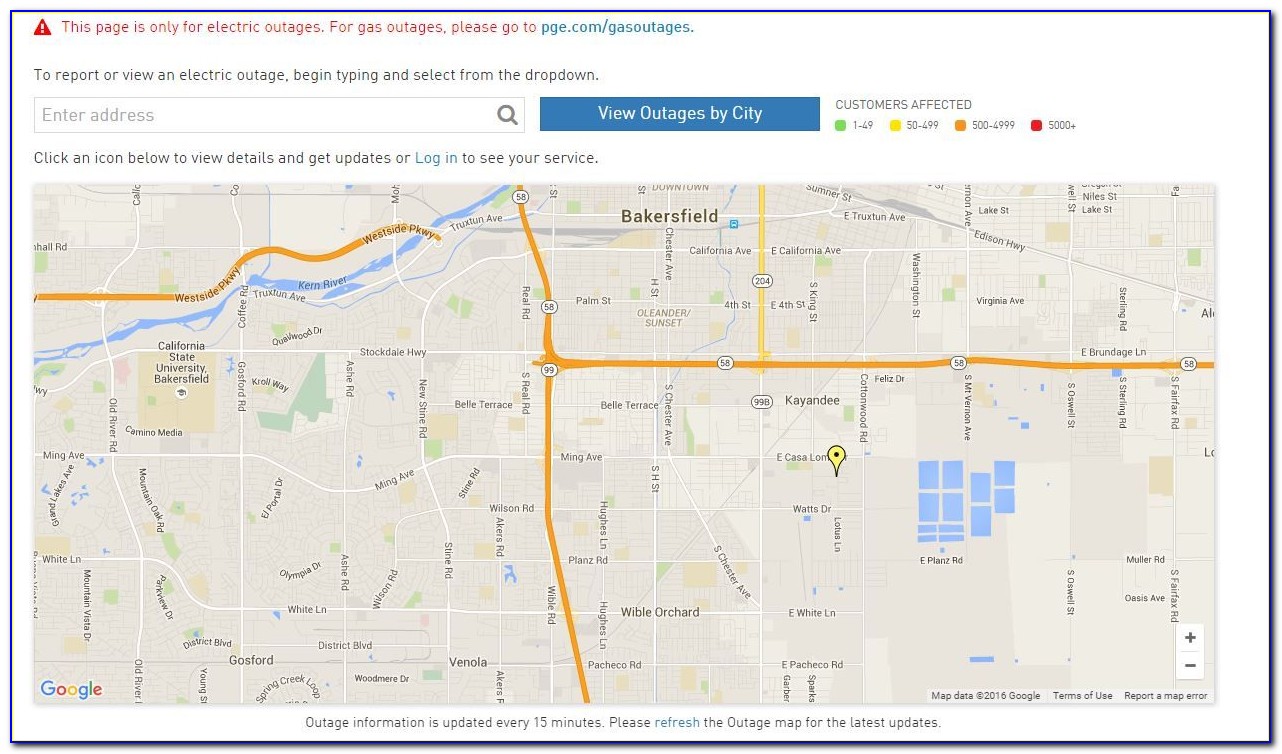 Pge Power Outage Map San Luis Obispo