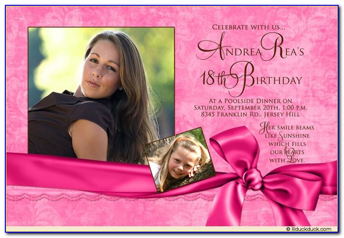 Pics Of Birthday Invitation Card