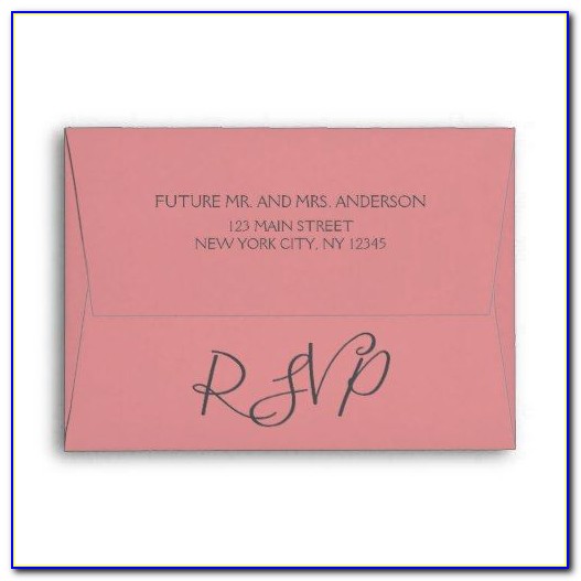 Pink And Gold Invitation Envelopes