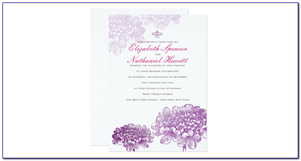 Pink Purple And Gold Baby Shower Invitations