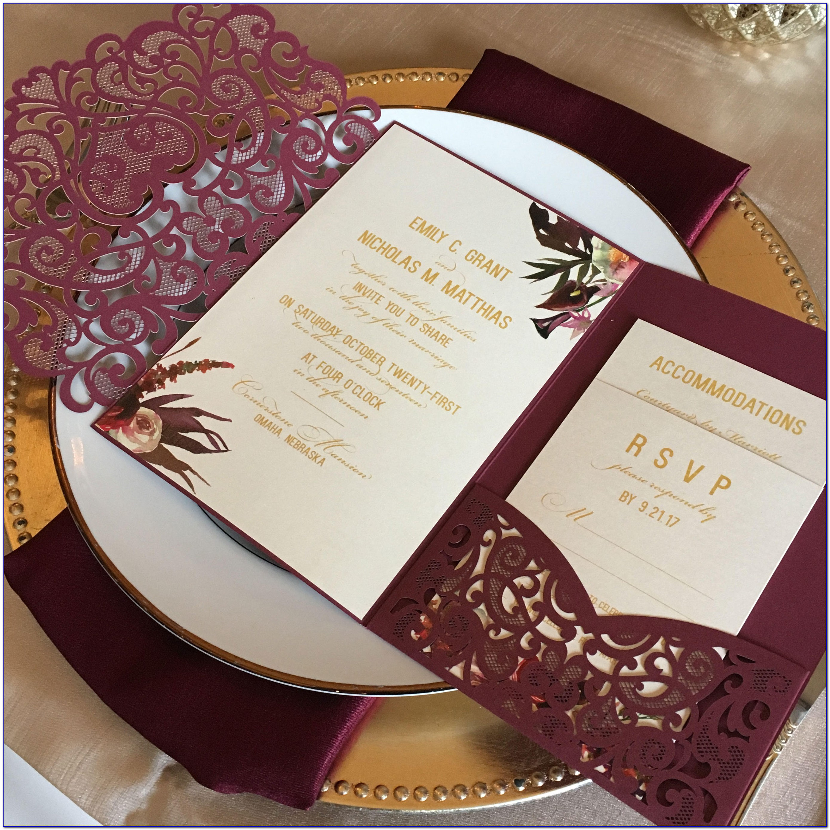 Pocket Wedding Invitation Kits Do It Yourself