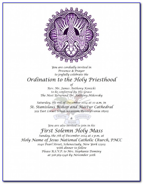 Priesthood Ordination Invitation