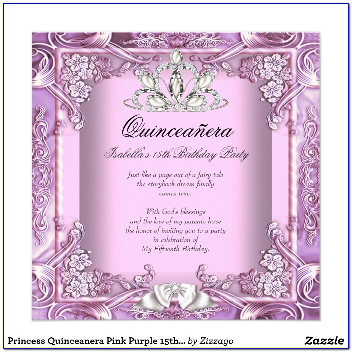 Purple And Pink Invitations