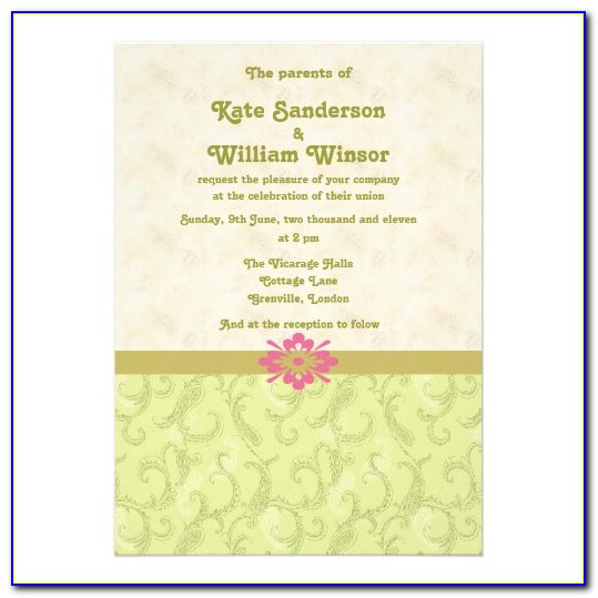 Sage Colored Wedding Invitations