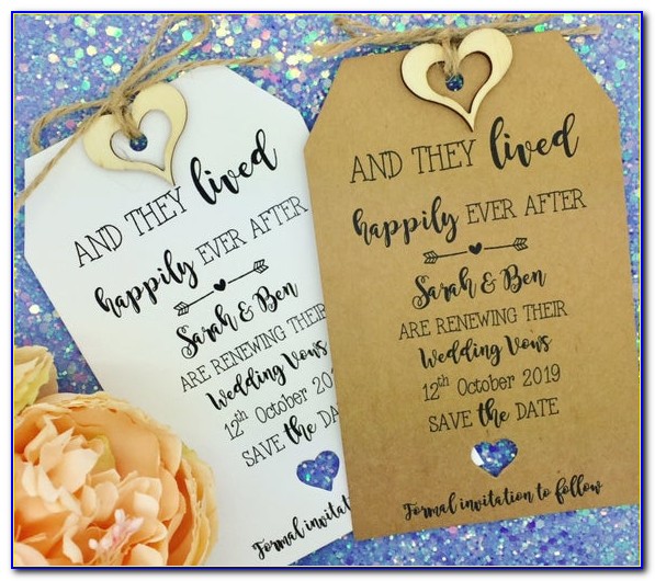 Save The Date Vow Renewal Invitations