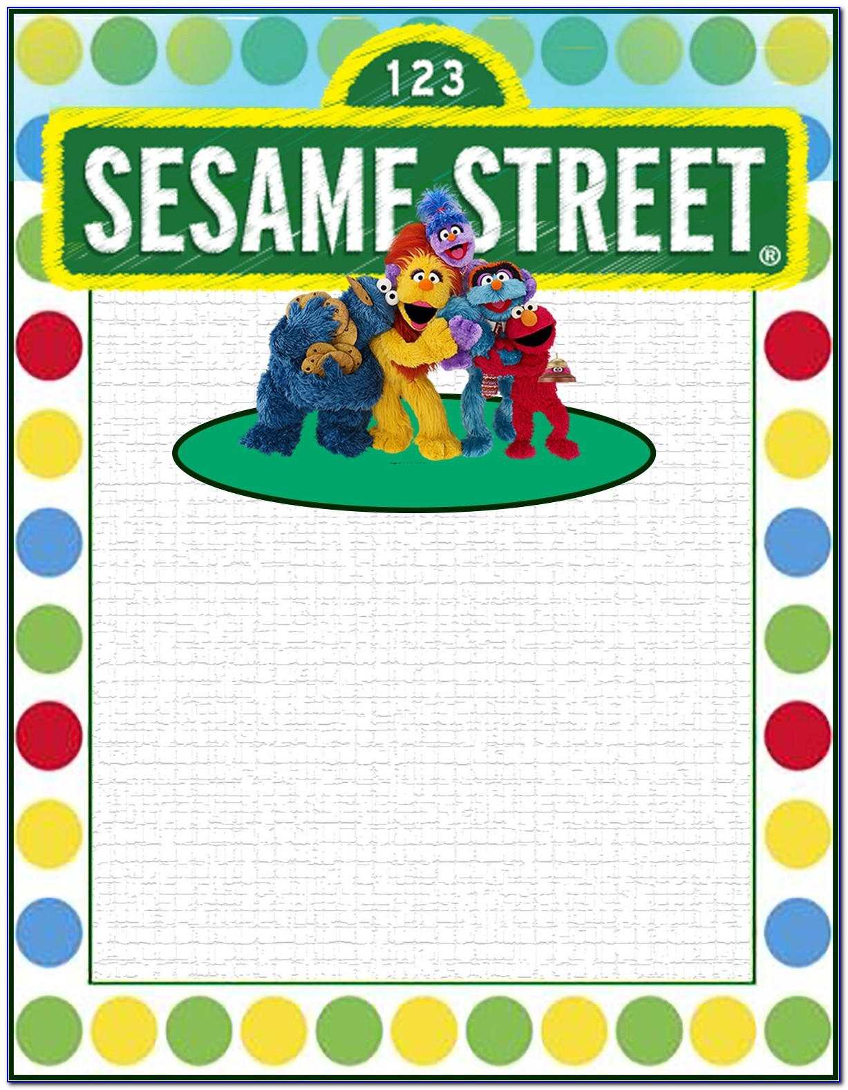 Sesame Street Invitations Online Free