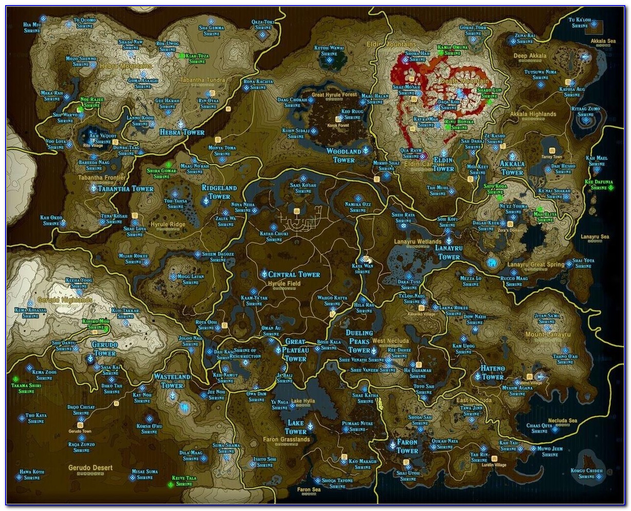 Shrine Map Botw Hd