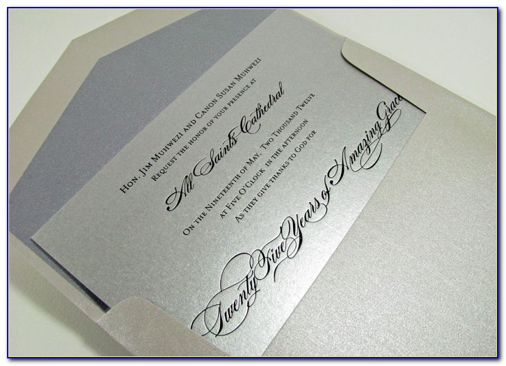 Silver Wedding Invitation Cards Wordings