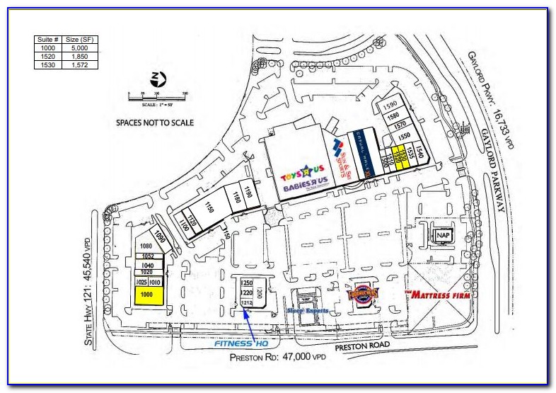 Stonebriar Mall Map