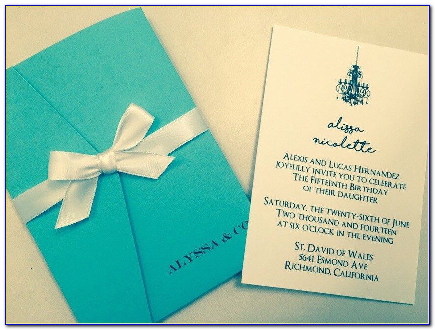 Tiffany Blue Wedding Invitations Kits