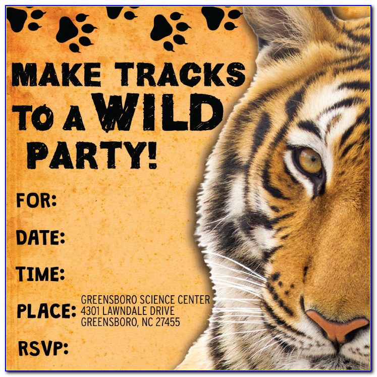 Tiger King Birthday Invitations