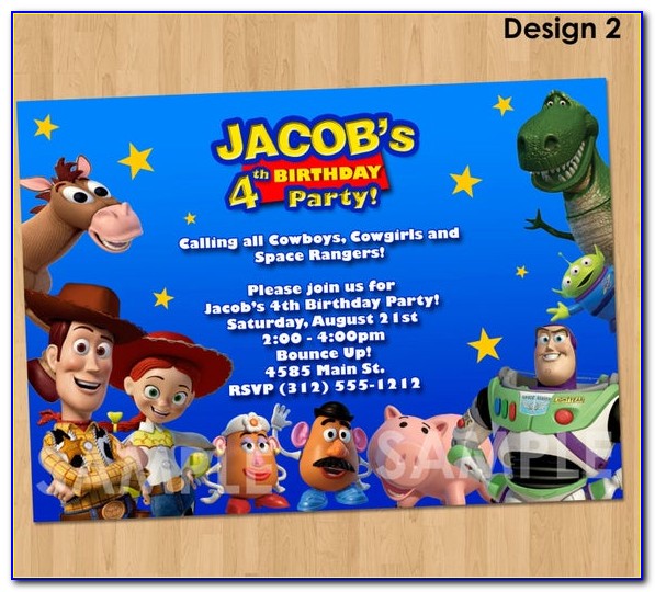 Toy Story Digital Invitations
