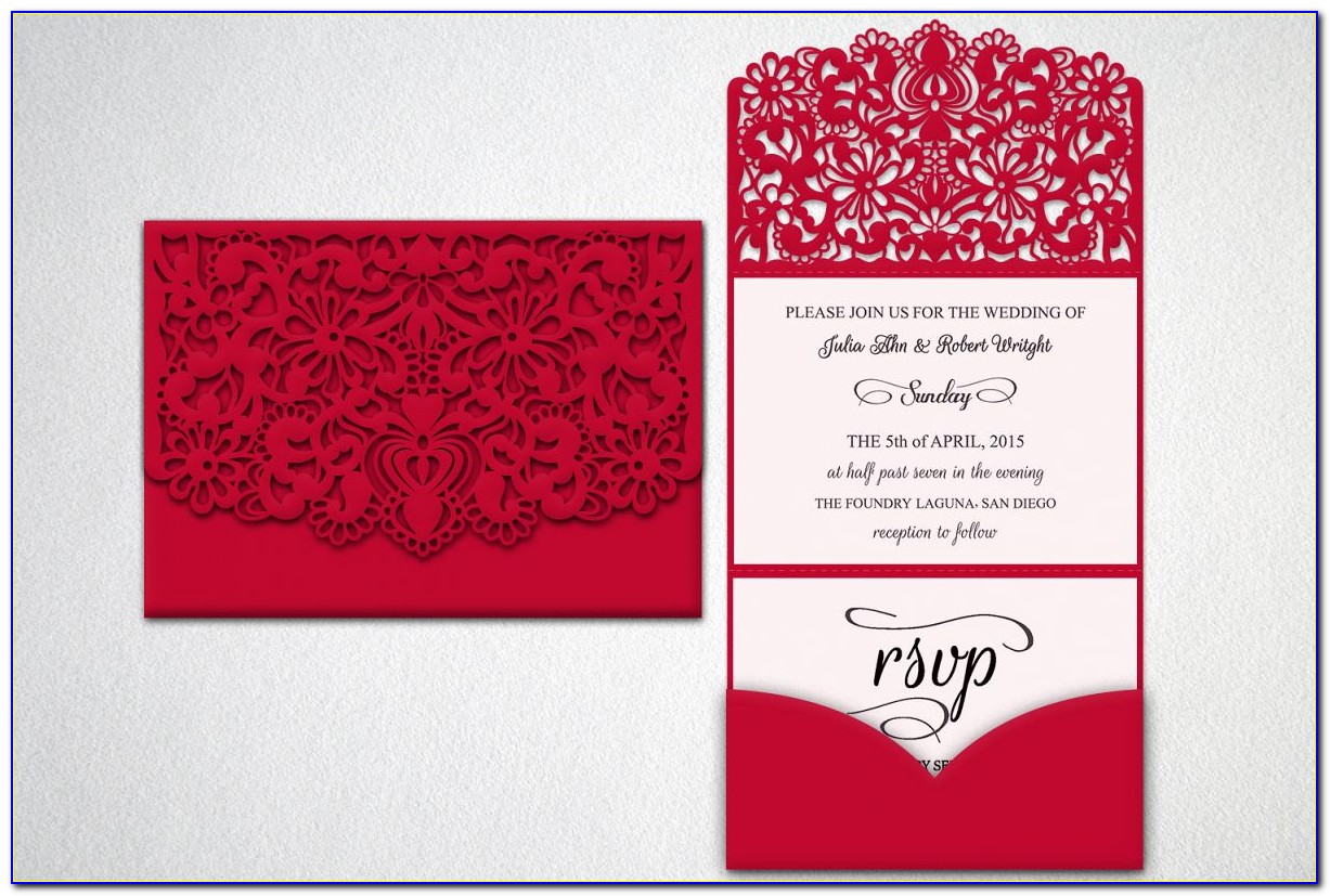 Tri Fold Wedding Invitation Envelopes