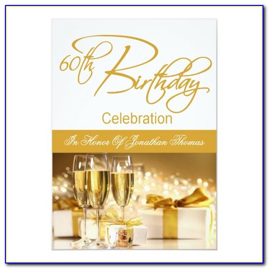 Unique Invitations For 60th Birthday Party