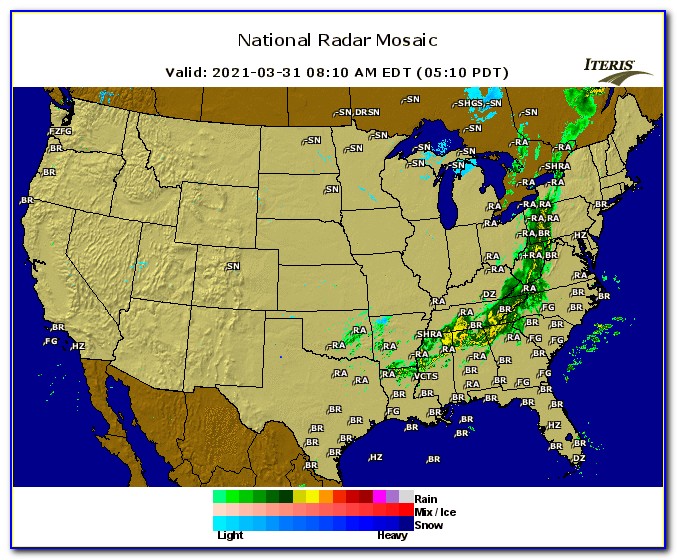 Us Weather Radar Map Saturday