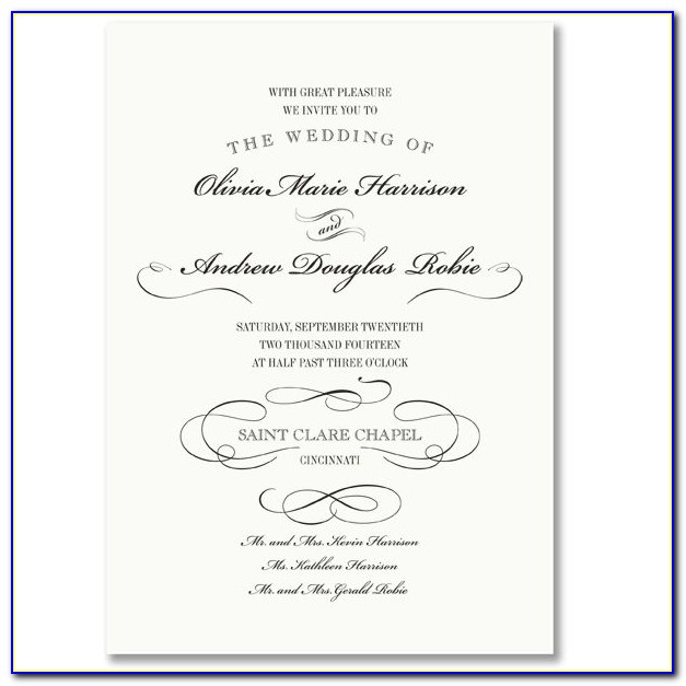 Vera Wang Oyster White Wedding Invitations