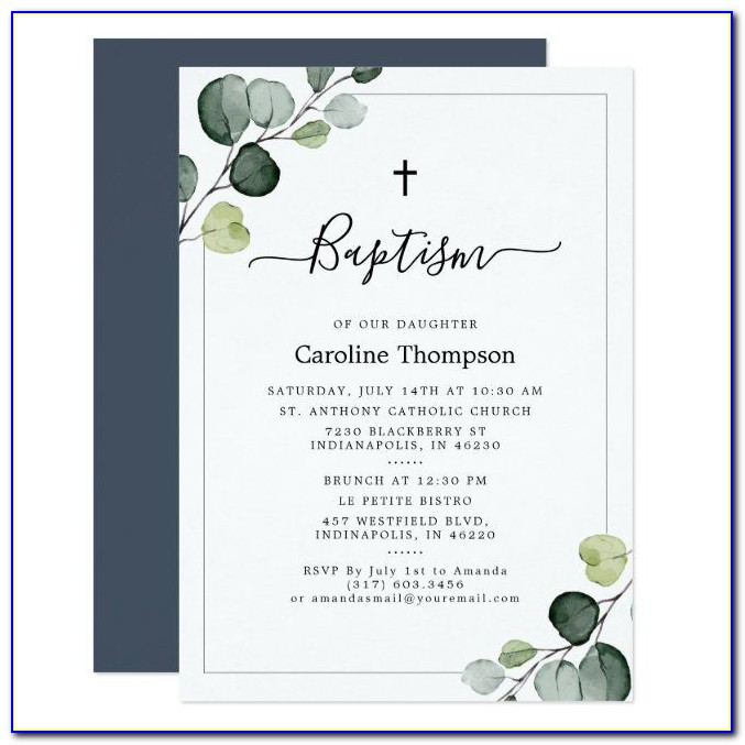 Vistaprint Baptism Invitations