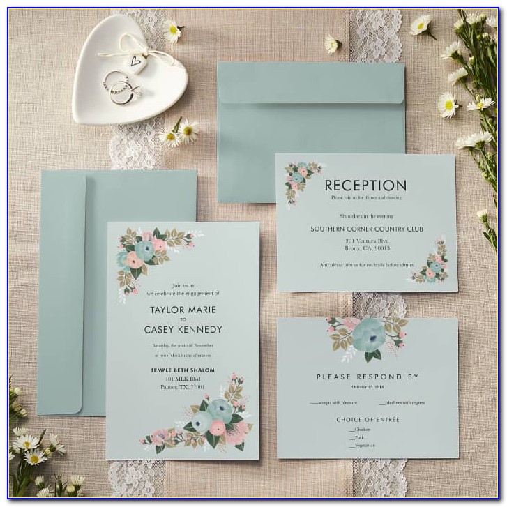 Vistaprint Linen Wedding Invitations