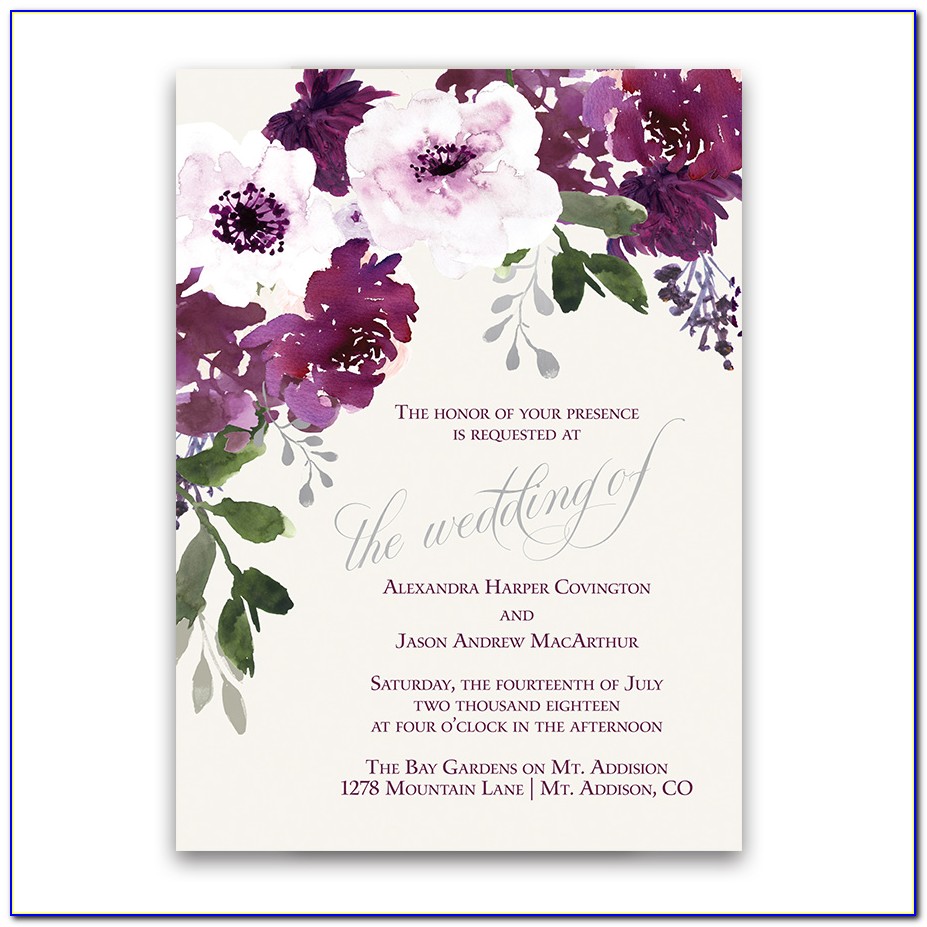 Watercolor Floral Baby Shower Invitations
