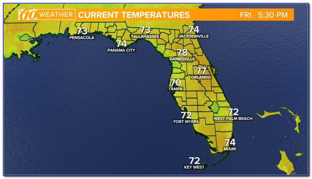 Weather Map Florida Panhandle