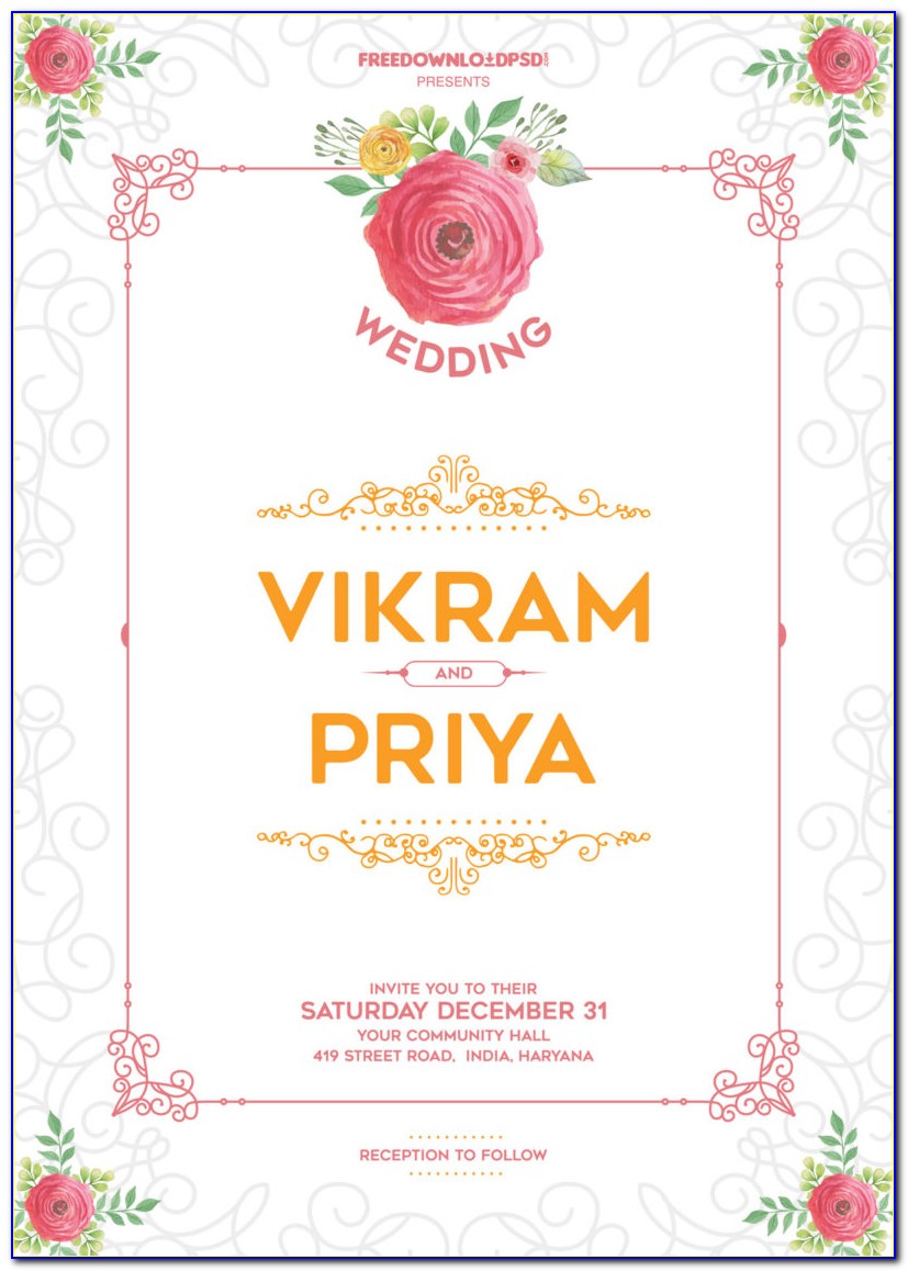 Wedding Invitation Card Images Free Download