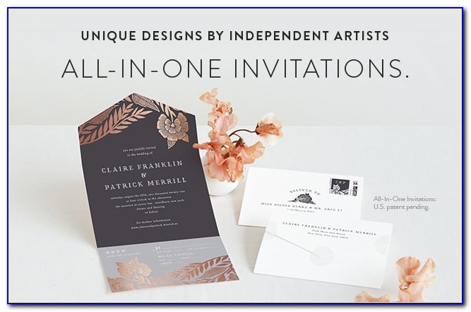 Wedding Invitations And Rsvp Cards Together