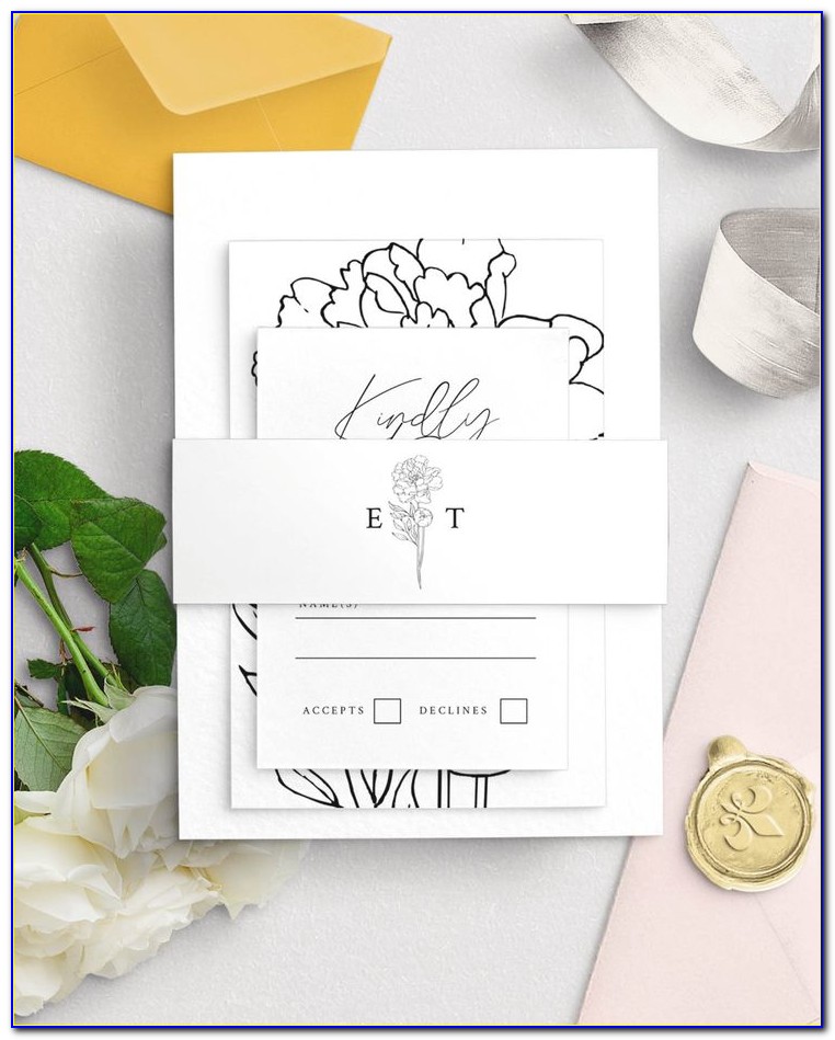 What Is A Belly Band For Wedding Invitations