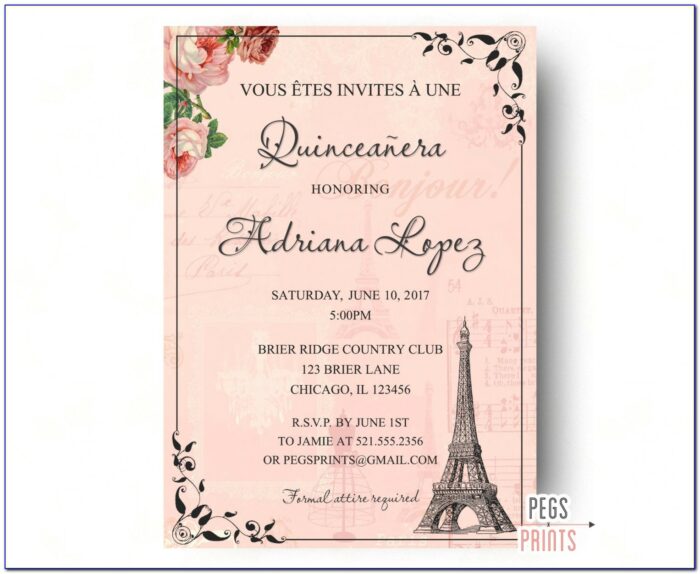 What To Write On A Quinceanera Invitation In Spanish