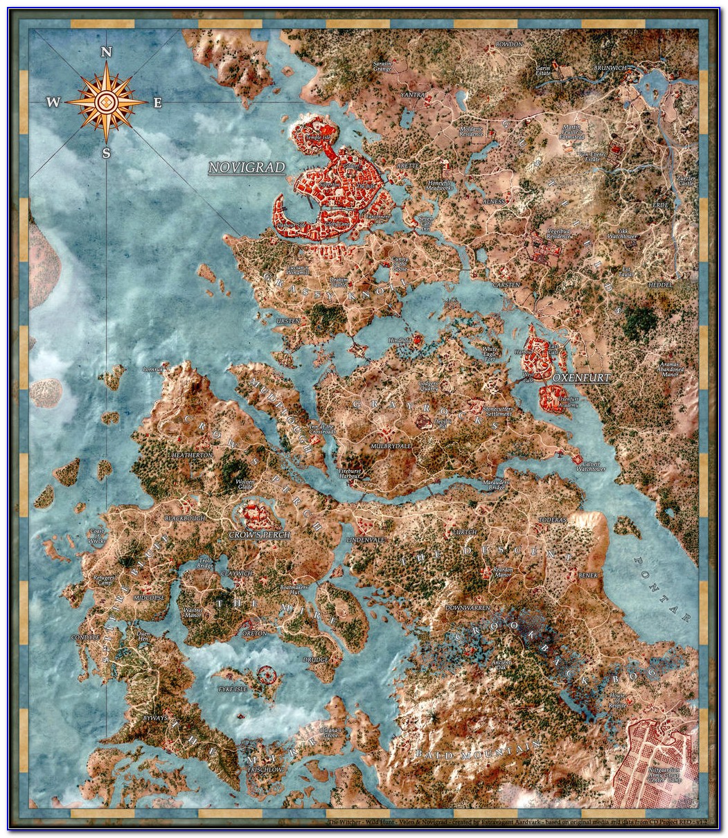 Witcher 3 Map Regions