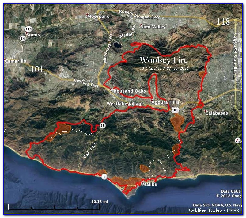 Woolsey Fire Interactive Map