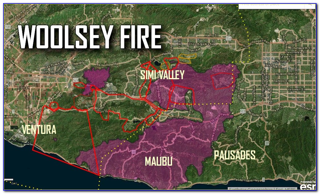 Woolsey Fire Location Map